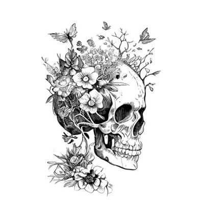  Flowering Skull - A Mysterious Tale of Life, Death, and Unexpected Transformations!